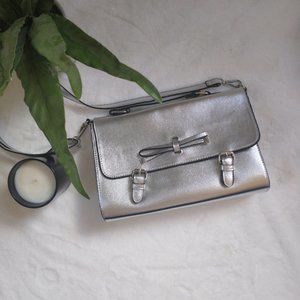 ASOS Silver Satchel Bag